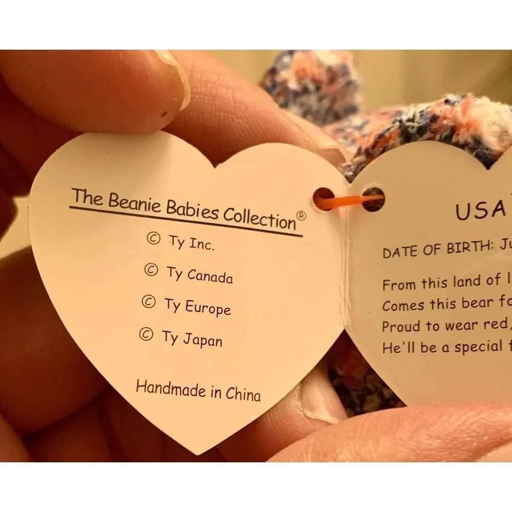 Ty‎ Beanie Babies USA the 4th of July BEAR. 2000. Retired Vintage. Errors